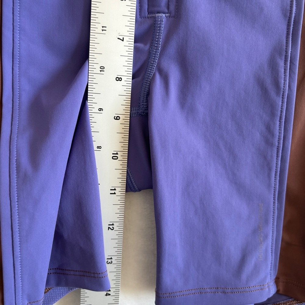 Lululemon purple‎ brown biker shorts Hike to Swim Short size 2 - Picture 6 of 9